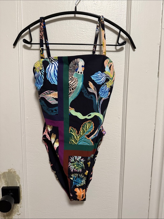 Anthropologie Other - Women’s Navy Floral & Parrot One-Piece Swimsuit